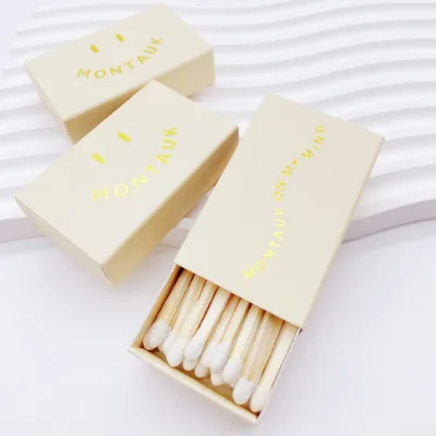 Customized 48mm Colored Waterproof Matches for Candle Matchsticks Lower MOQ Safe Wholesale Price Small Matchbox