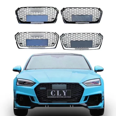 CLY Front Car Grille for 2018+ Audi A5 Facelift RS5 Auto Grille Front Bumper Grille