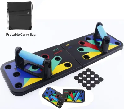 BunnyHi FWC007 Multifunctional House 9 in 1 Foldable Push up Board