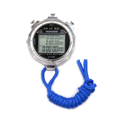 0.01s Precision Timer Stopwatch Metal Stopwatch Sport Luminous Stopwatch Hours Minutes Month Display 3 Line Countdown
