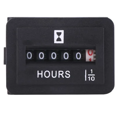 DC 6-80V Sealed Mechanical Hour Meter Gauge Counter New