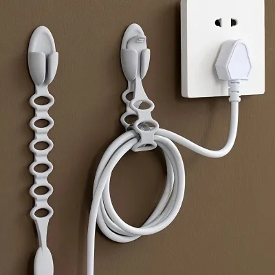 Silicone Cable Straps for Appliances Self Adhesive Cord Bundlers Cord Organizer for Appliances