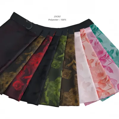Custom Polyester Brocade Jacquard Fabric for African Dress with Huge Pattern Library