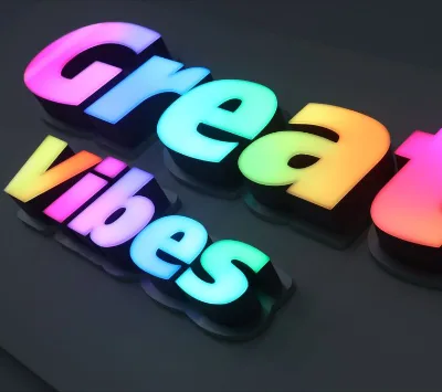 Custom 3D LED Letter Signage Hotels Shops Stores Illuminated Electronic Signs Billboards Wedding LED Display Board Signs