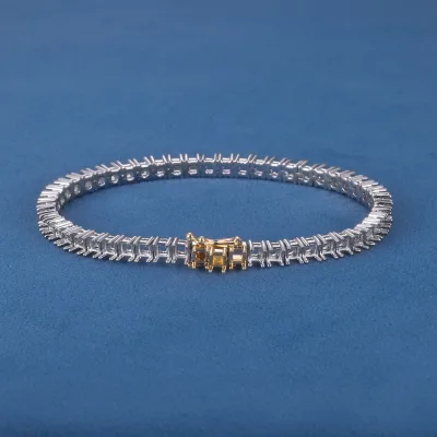 Custom 3mm 4mm 5mm Tennis Chain Mounting Settings S925 Silver/Solid Gold Moissanite Lab Grown Natural Diamond Tennis Chain