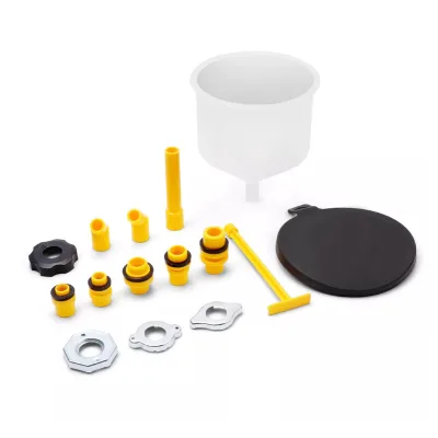 15pcs Auto Fluid Spill Flush Funnel Proof Radiator Oil Coolant Filling Kit for Car Ship Truck Boat