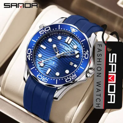 Fashion SANDA 1145 Quartz Watch High Quality Waterproof Watch for Men with Luminous Hands Calendar Luxury Sports Male Wristwatch