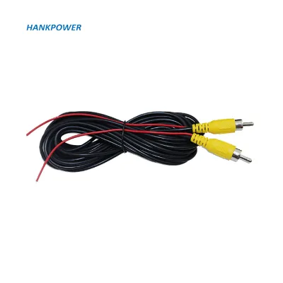 Customize Reversing Video Line Car Camera With Trigger Control RCA Male Connector Signal AV Extension Cable