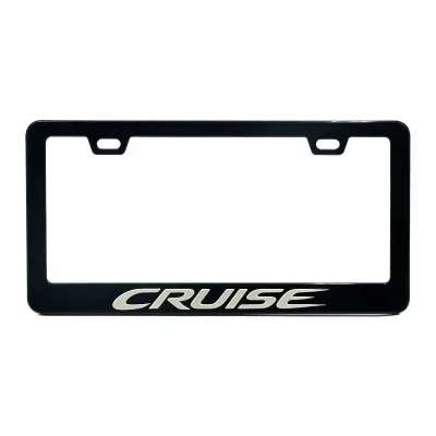 Custom Logo Fashion License Plate Frame Personalized Auto Tag Holder ABS Universal US Standard 12x6 Cars Trucks SUV