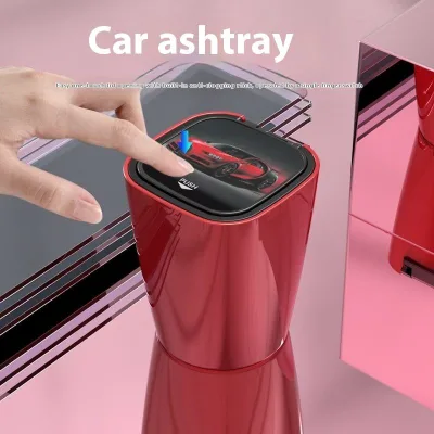 Creative Stylish Multifunctional Universal Plastic Car Ashtray Cover Storage Function Portable Design-Manufacturer