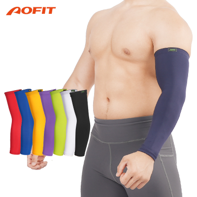 Custom Sports Compression Reversible Quick Dry Baseball Basketball Football Cycling UV Sun Protection Spandex/Nylon Arm Sleeves