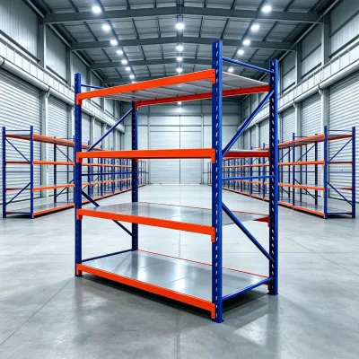 Stainless Steel Heavy Duty 5-Layer Adjustable Stackable Pallet Racks Plug-In Installation for Warehouse Garage Shelving Systems