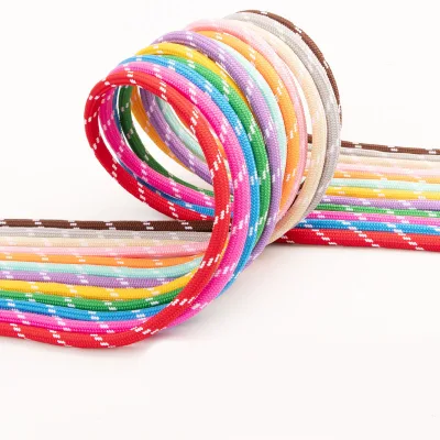 5mm Jump dot Polyester Round Rope for Keychain Making sky Blue diy Handmade Phone Lanyard Rope
