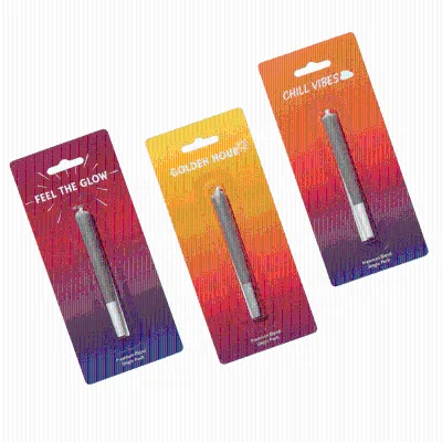 Wholesale Empty Disposable Oil Pen Packaging Single Trial Pack Blister Packing Card for Pre Herb Cone Roll