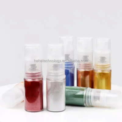 Factory Direct Mix Edible Bakery Powder Pearl Color Gold Red Green Blue Organe in 4g Bottle with Sprayer for Bakery Decoration