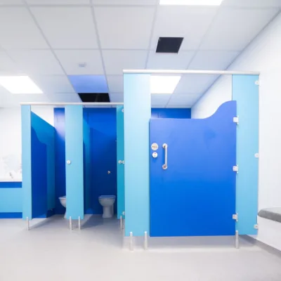 Solid Grade Laminate 18mm Thick Hpl Toilet Cubicle with Competitive Price