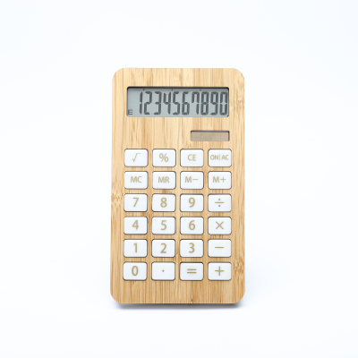 Wholesale LCD Display Calculator Bamboo Calculator 10 Digit Wood Scientific Calculator