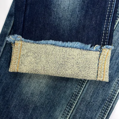 160Cm Width Rigid Raw Denim Textile 13Oz Heavyweight Stable Weight Unwashed Hand Twill Denim Fabric