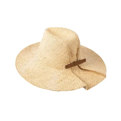 2023 New Fashion Dovetail Pleated Sun Hats for Women Luxury Double Layer Raffia Beach Hats Ladies Shade Summer Straw Hat