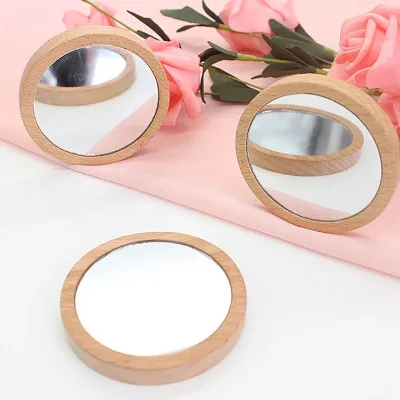 Personalization Baptism Gifts Souvenir Baby Birthday Gifts Makeup Mirror with LOGO