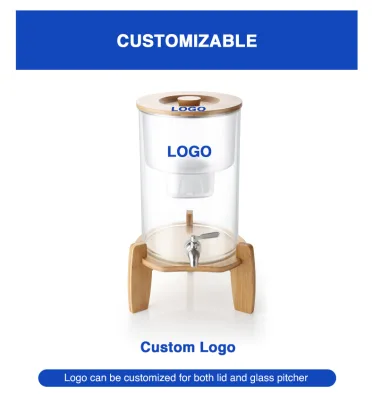 Glass 9L Water Pitcher Replacement Filter Cartridge Unit Eco-Friendly Food Grade ABS Microflow Technology Outdoor & Car Use