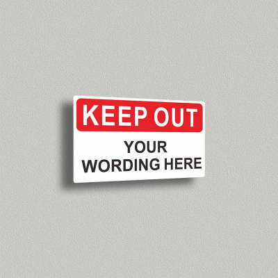 Keep Out Sign for Industrial Sites No Entry Sign for Building Site Warning Sign for Private Area