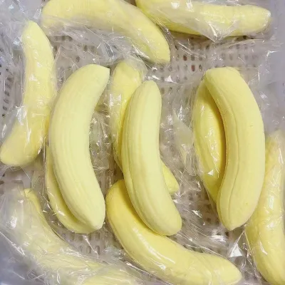FS Banana Net Red PU Slow Rebound Toy Finger Suction Decompression Soft Milk Fragrance Pinch 0-24M Unisex Model 002 Wholesale