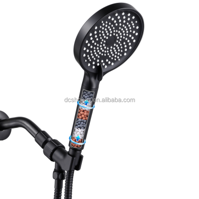 Black Ionic Shower Head Shower Filter Bathroom Shower Set