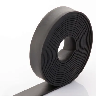Black Flat Rubber Strip