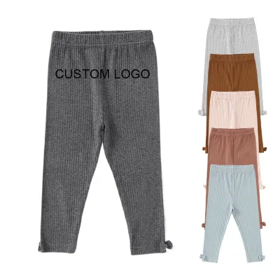 Wholesale Super Soft Organic Cotton Baby Girl Clothes Legging Tights