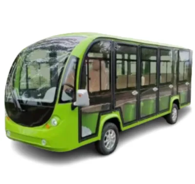 17 Seat New Energy Electric Four-Wheeled Theme Park Convertible Sightseeing Car With Door