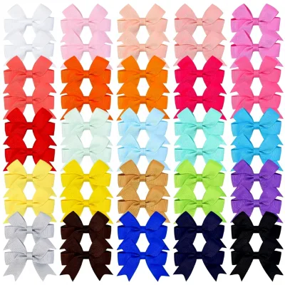 Children's Elegant Crystal Candy-colored Threaded Ribbon Ponytail Clip Gift 2985