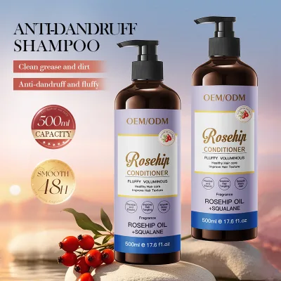 Custom Organic Vegan Rosehip Oil Hair Conditioner Volumizing Moisturizing Herbal Nourishing Hair Care