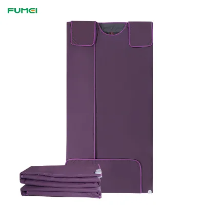 Commercial Use 3 Zones Heating Spa Slimming Far Infrared Sauna Blanket with Bian Stone Detox Feature for Home Beauty Salon Use