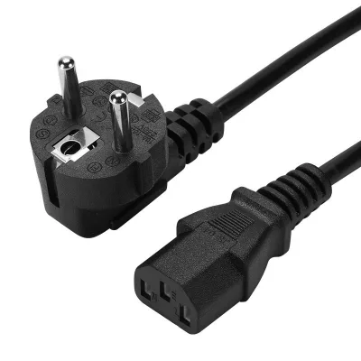 EU Power Cable Euro IEC C13 AC Power Extension Cord 1.2m 1.5m 1.8m 3*0.75mm for PC Computer Monitor PSU Printer LG TV