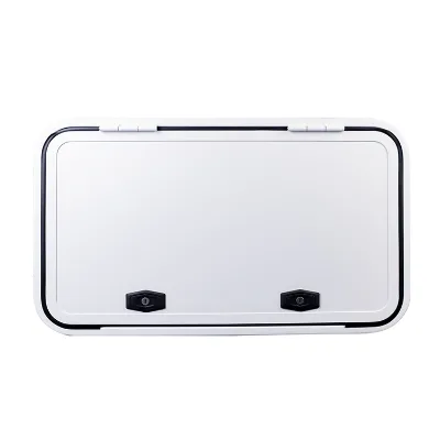 RV Waterproof Aluminum Alloy Lockable Door with Modern Design for Camping Caravan Exterior Luggage Storage Hatch