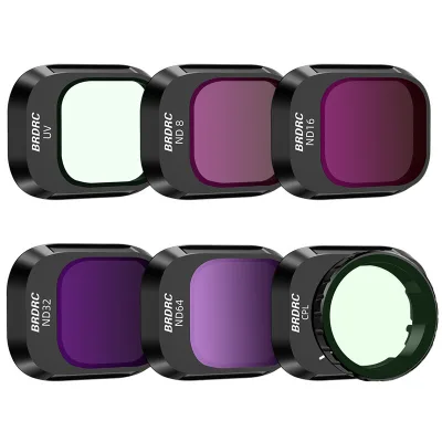 DJIMini 4 Pro Lens Filters UV CPL ND8/ND16/ND32/ND64 Neutral Density/ND PL Glass Filter Set for Drone Photography Accessory