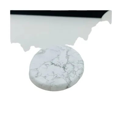 HY Hot Sales Natural howlite Worry Stone Crystal Healing Stone Crystal Worry Stone
