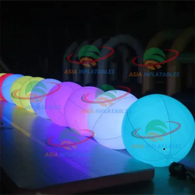 Advertising Lighting Decoration Inflatable Hanging Ball Lamp Custom Inflatable Stand Tripod Balloon with Led for Decoration