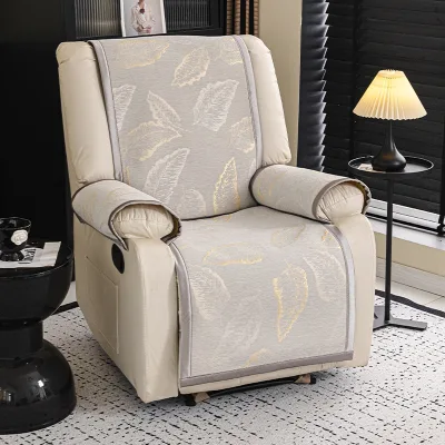 Chivas Sofa Special Mat Summer Chenille Leaf Pattern First-Class Single Sofa Mat Non-Slip Cool Mat Cover Towel