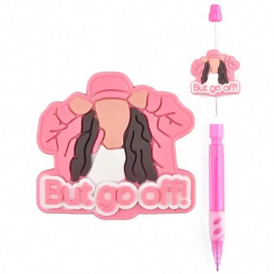 Directly Factory Popular Beads-focal New Arrivals Silicone Princess Thanksgiving  Christmas Day Sport Focal Beads for Pen