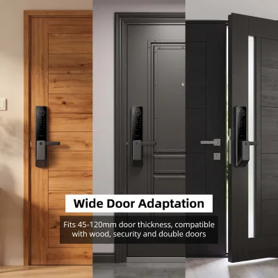 Intelligent Unlocking 3D Face Smart Lock WiFi Connection - Keyless Entry Biometric Door Lock with Lithium Battery for Smart Home