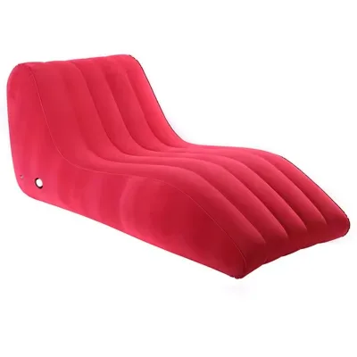 Soft Comfortable Environmental Flocking Flocked PVC Inflatable Sex Position Inflatable Flocked Sofa Lounge outdoor chaise lounge