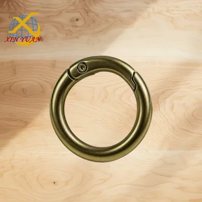 Strong Spring O Ring Carabiner Snap Hook Zinc Alloy Gate Buckle Openable Ring Bag Hanger Purse Handbag Hardware Accessories