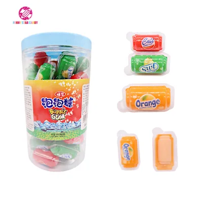 Chewing Gum Wholesale Candy Fruit Flavors Soda Sandwich Bubble Gum Gummy Sweet Jelly Chewing Gum