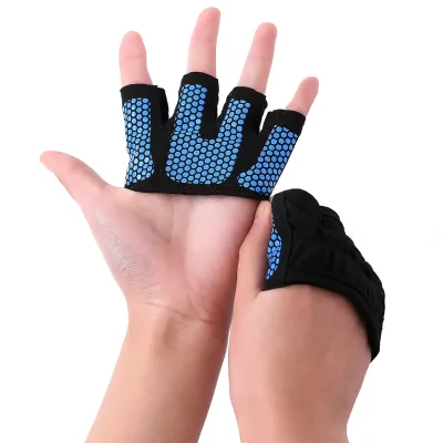 1009#Anti-slip Half Finger Gloves for Exercise Yoga Gloves Weight Lifting Fitness Gloves Four Finger