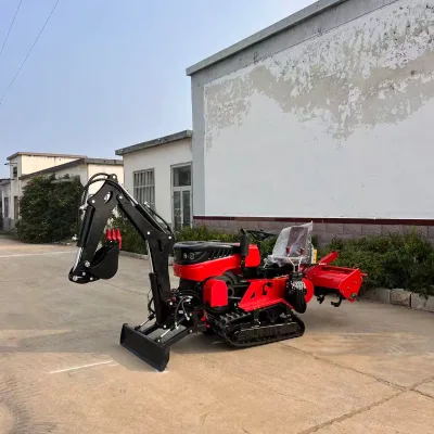 High Productivity 50-120 HP Agricultural Crawler Tractor Rubber Crawler Farm Tractor Stable Turning for Farm Land Cultivation