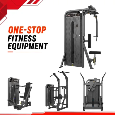 WENDY Steel Straight Arm Chest Clamp Trainer Commercial Fitness Equipment 80KG Weight Stack Strong Load-Bearing Chest Machine