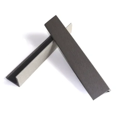 Easy Installation Waterproof Customized Colors for Composite Decking End Trim L Shape Wood Plastic WPC Corner Trim