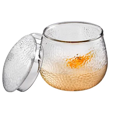 Hot sales!Novel Design Eco friendly filter glass Tea cup Glass Coffee Pot Tea Mugs home office Tumbler Custom logo Private Label